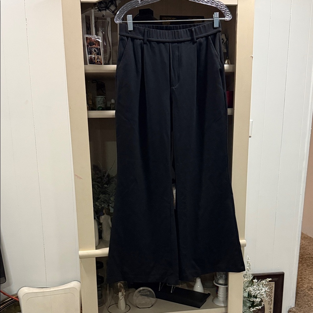 Black Wide-Leg Pants-Halara yoga work pants